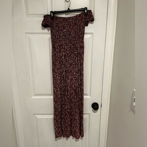 Womens Summer Maxi Dress Slit Split Boho Off Shoulder Long Beach Dress